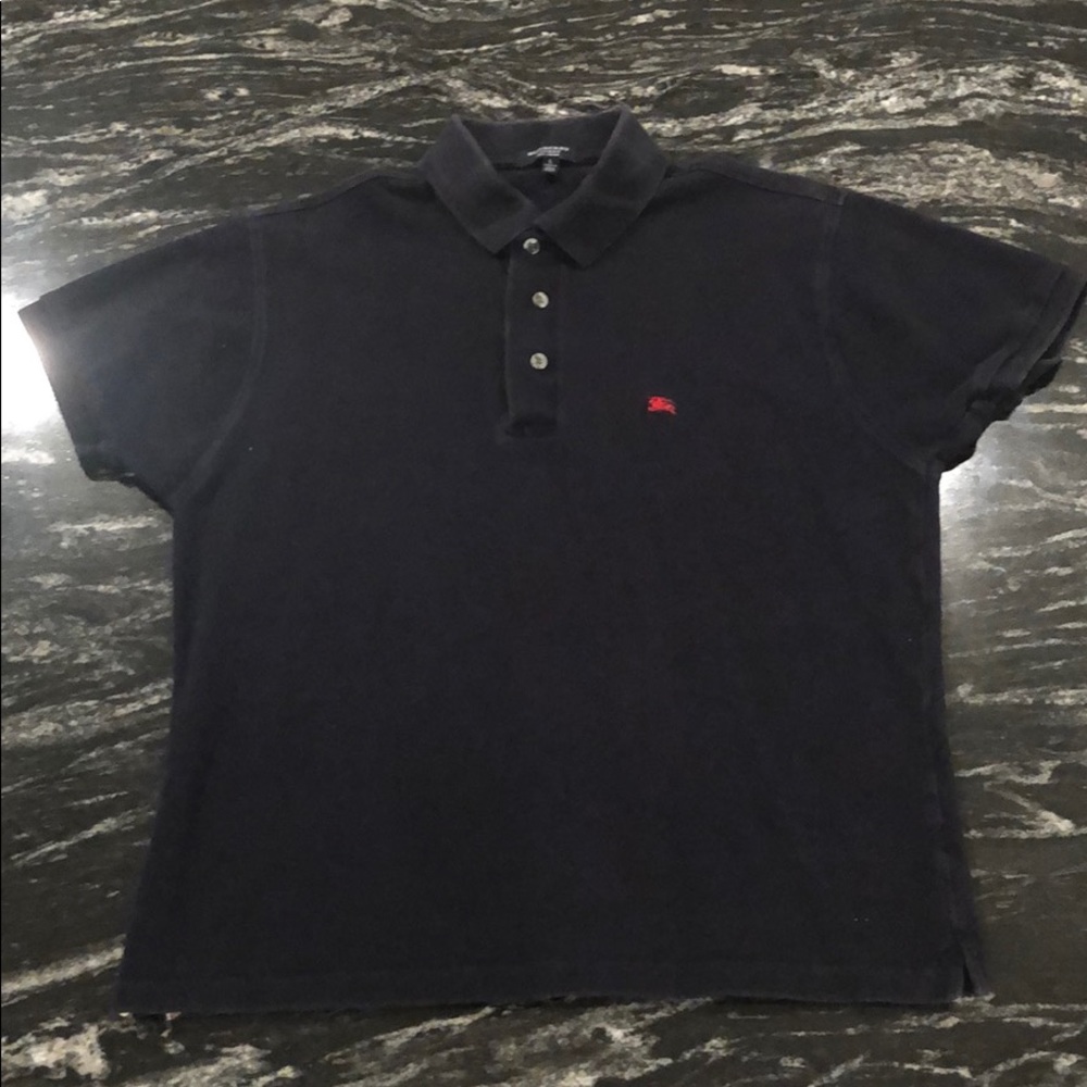 Burberry Black Polo Shirt